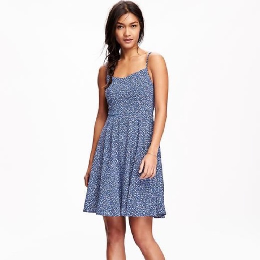 ♡ 5/$25 ♡ Old Navy Blue Patterned Dress